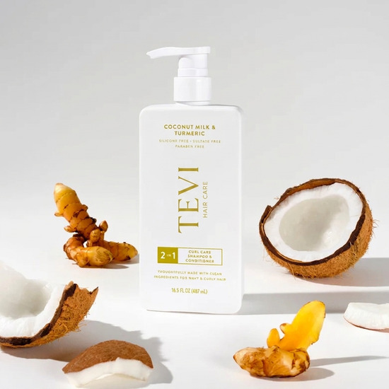 Curl Care 2-in-1 Shampoo & Conditioner Coconut Milk & Turmeric