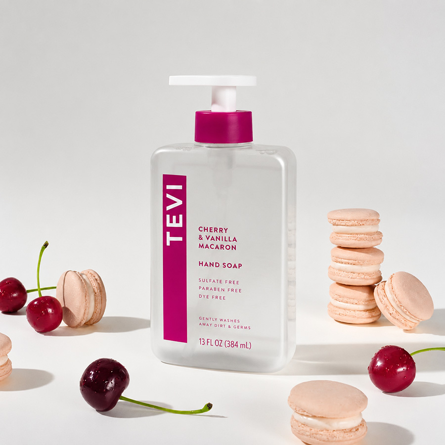 Hand Soap Cherry & Vanilla Macaron